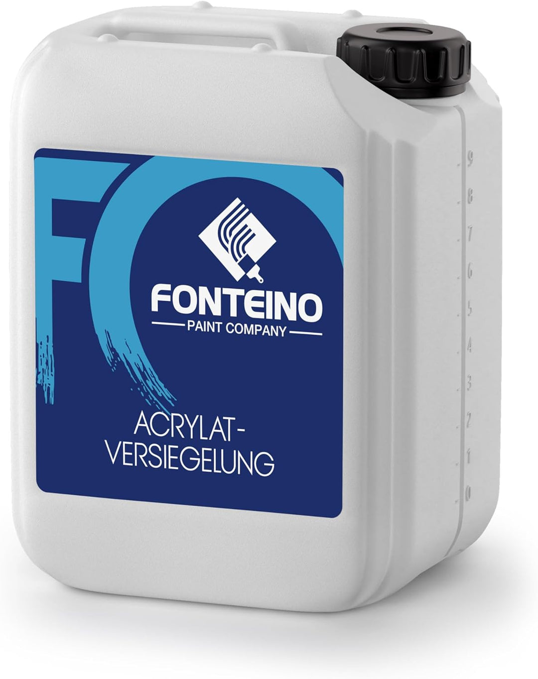 Fonteino Bodenversiegelung Acrylat Versiegelung für Beton Boden Beschichtung Farblos 10L, 10L
