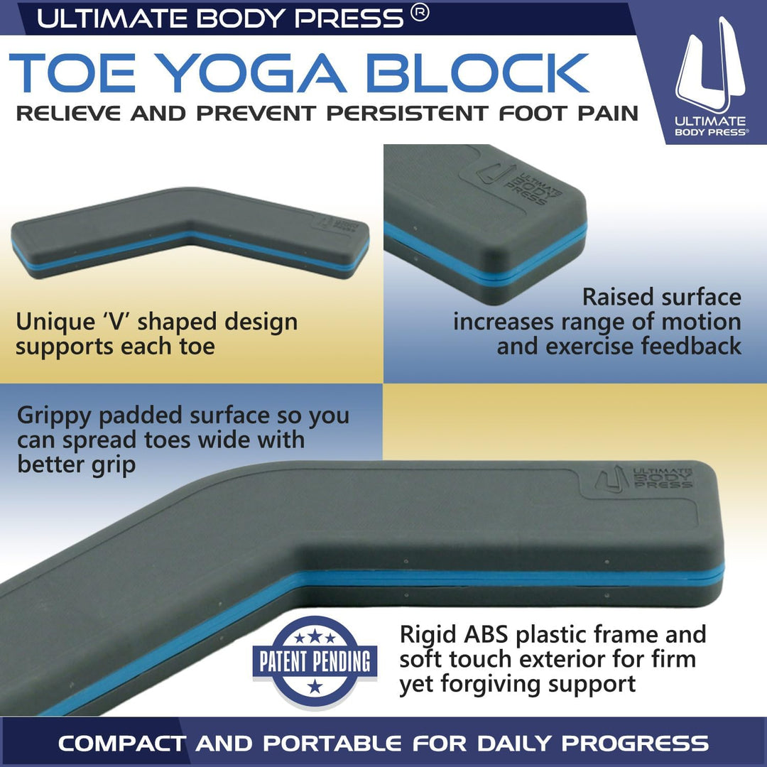 Yoga-Übungsblock zur Linderung von Plantarfasziitis und zur Stärkung von Zehen/Fuss/Fussgewölbe