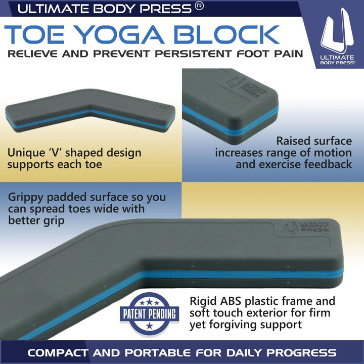 Yoga-Übungsblock zur Linderung von Plantarfasziitis und zur Stärkung von Zehen/Fuss/Fussgewölbe