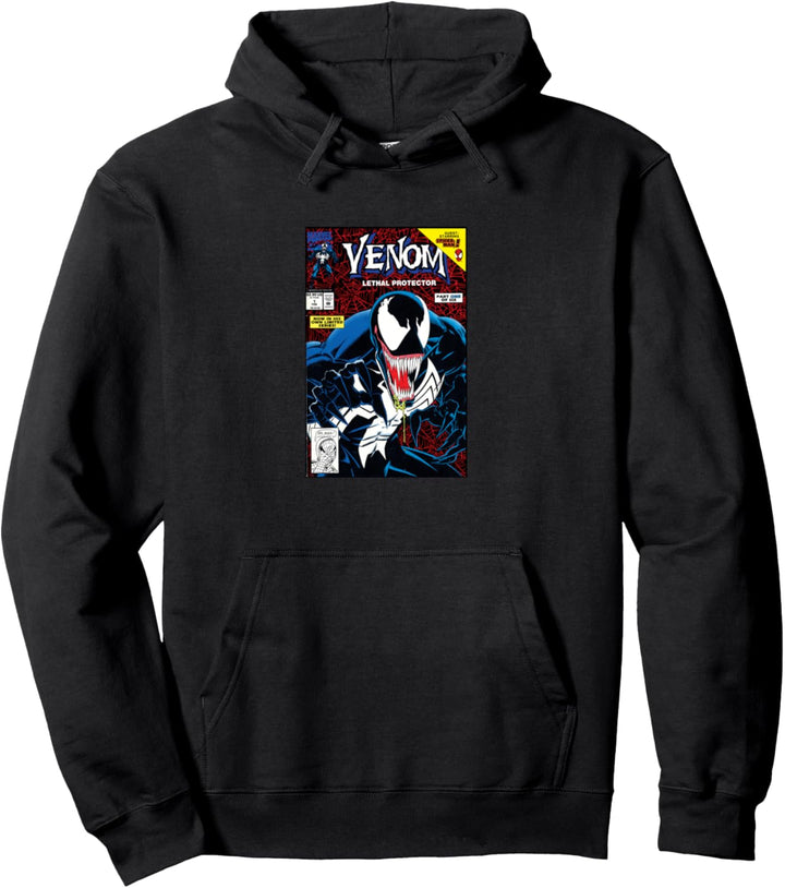 Marvel Venom Classic Retro Comic Cover Lethal Protector Pullover Hoodie