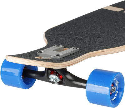 FunTomia Longboard mit 3 Flex Stufen Drop Through Cruiser Komplettboard Mach1 Speed Kugellager T-Too