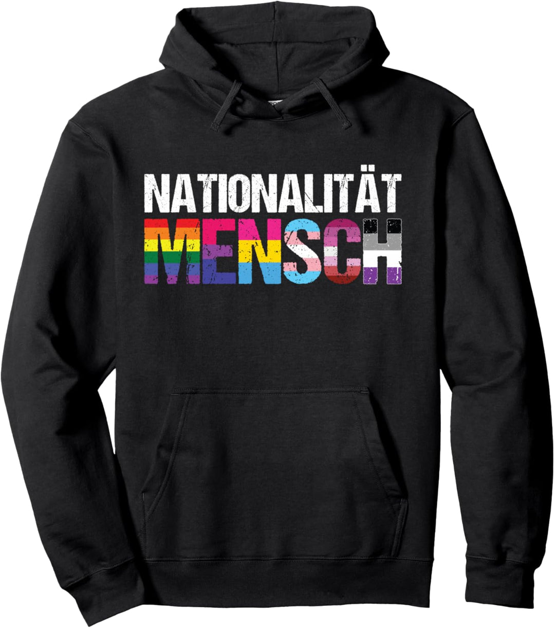 Nationalität Mensch LGBTQ Pride Pullover Hoodie