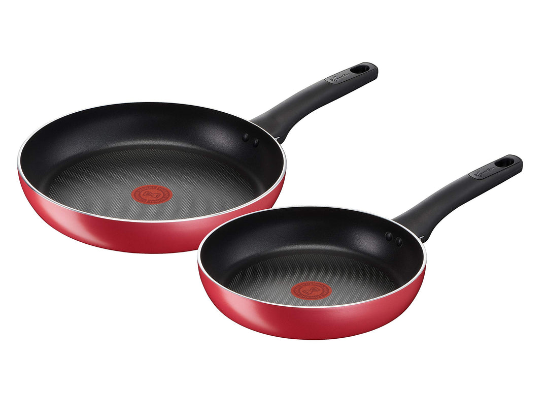 Lagostina Mediterrane Küche Antihaft-Pfannen-Set aus Aluminium Ø 24/28 cm, 2 Stück, Induktion, Gas u