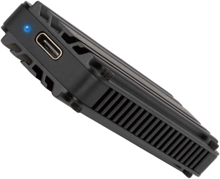SilverStone Technology SST-MS12-20Gbps SuperSpeed + USB 3.2 Typ C zu NVMe M.2 SSD Gehäuse, schwarz