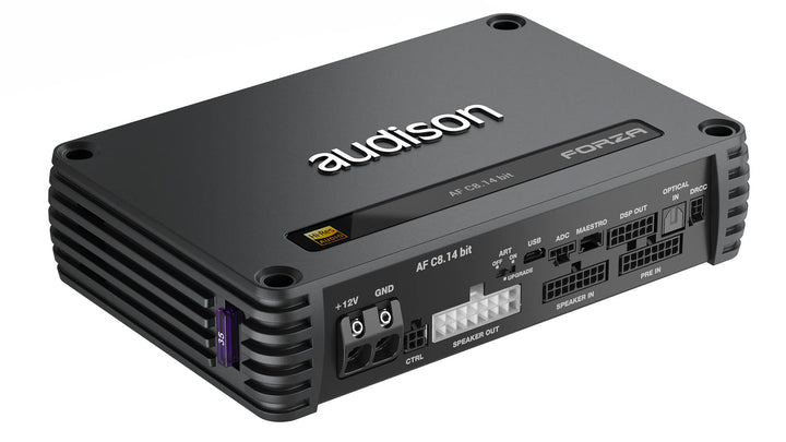 Audison AF C8.14 bit – 8-Kanal Class-D Verstärker mit 14-Kanal-DSP, 100W RMS an 2Ω, Präzise Klangabs