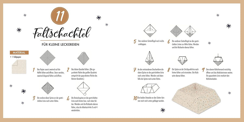 Origami Adventskalender: 24 zauberhafte Faltanleitungen inklusive Origami-Papier, Taschenbuch
