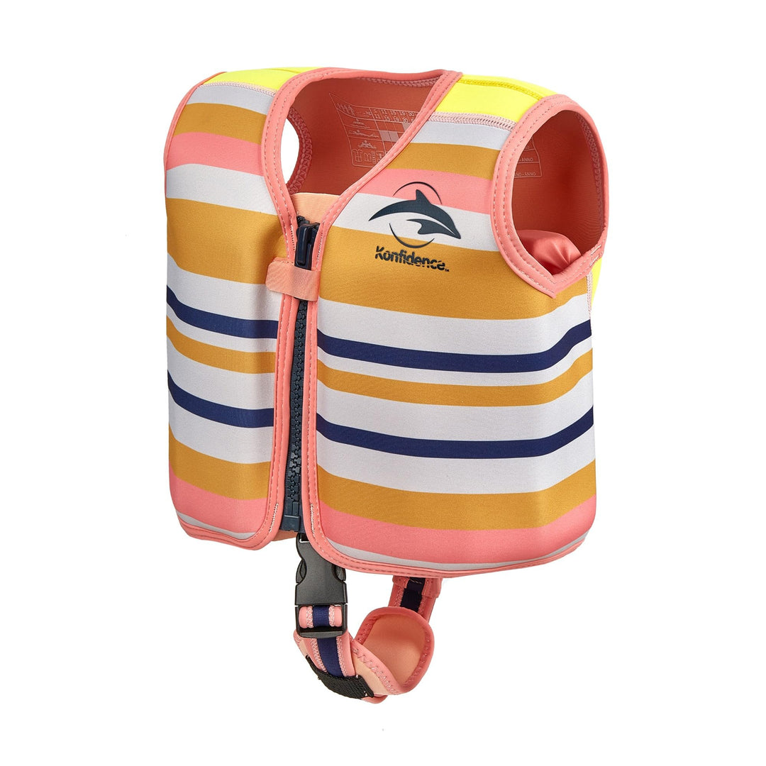 Konfidence Schwimmweste – Premium-Schwimmjacke mit abnehmbarem Sicherheitsgurt für Kinder | Einstell