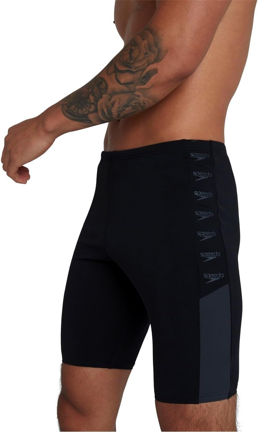 Speedo Herren Boom Logo Splice Badehose 1 Schwarz/Oxid Grau, 1 Schwarz/Oxid Grau