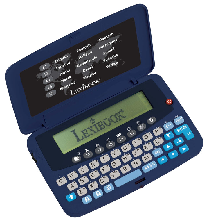 Lexibook Ubersetzer in 15 Sprachen, integrierter Euro-Konverter, Batterien, Blau, NTL1570LXB Purple