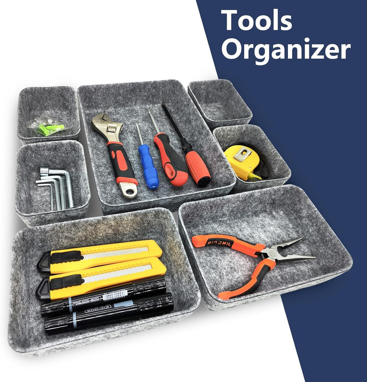 Praktisches Schubladen Organizer Filz - 14er-Set, Waschbare Filz Organizer für Schminktisch für Selb