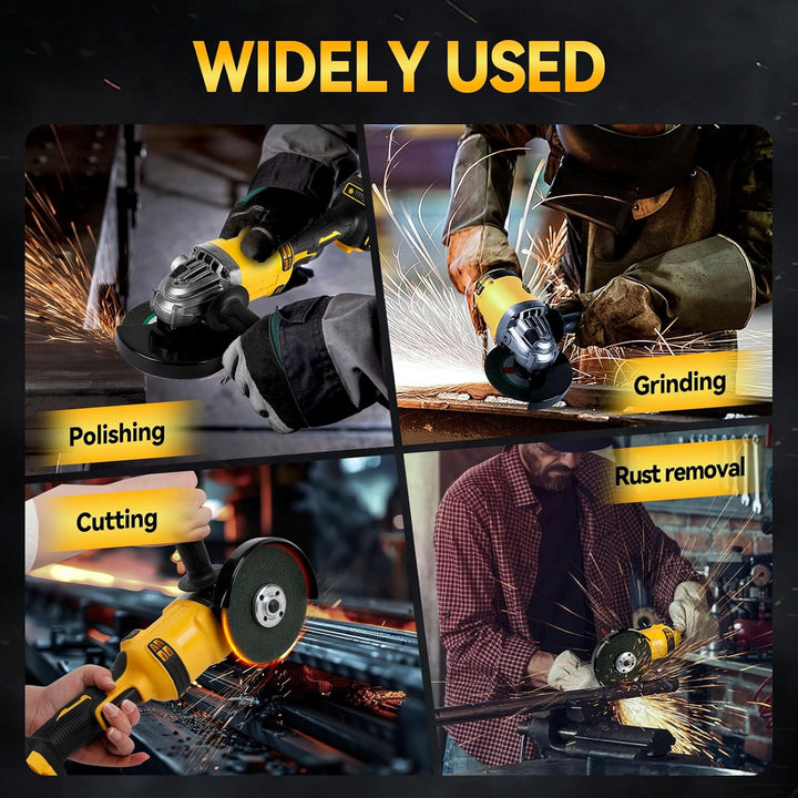 Akku-Winkelschleifer für Dewalt, 125 mm 10.000 U/min Trennwerkzeug elektrischer Schleifer bürstenlos