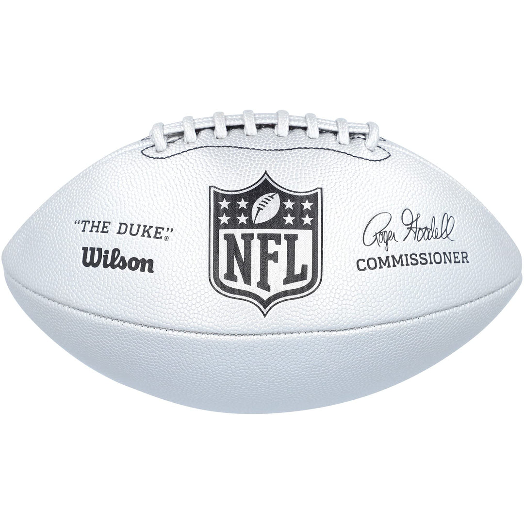 Wilson American Football NFL Duke Silver Official Single, Silver Official Single
