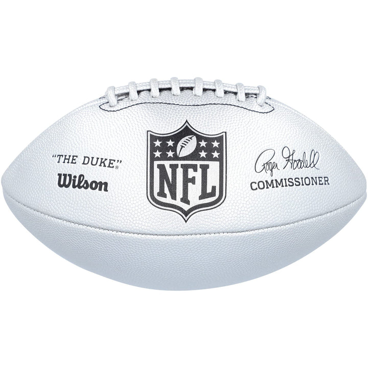 Wilson American Football NFL Duke Silver Official Single, Silver Official Single