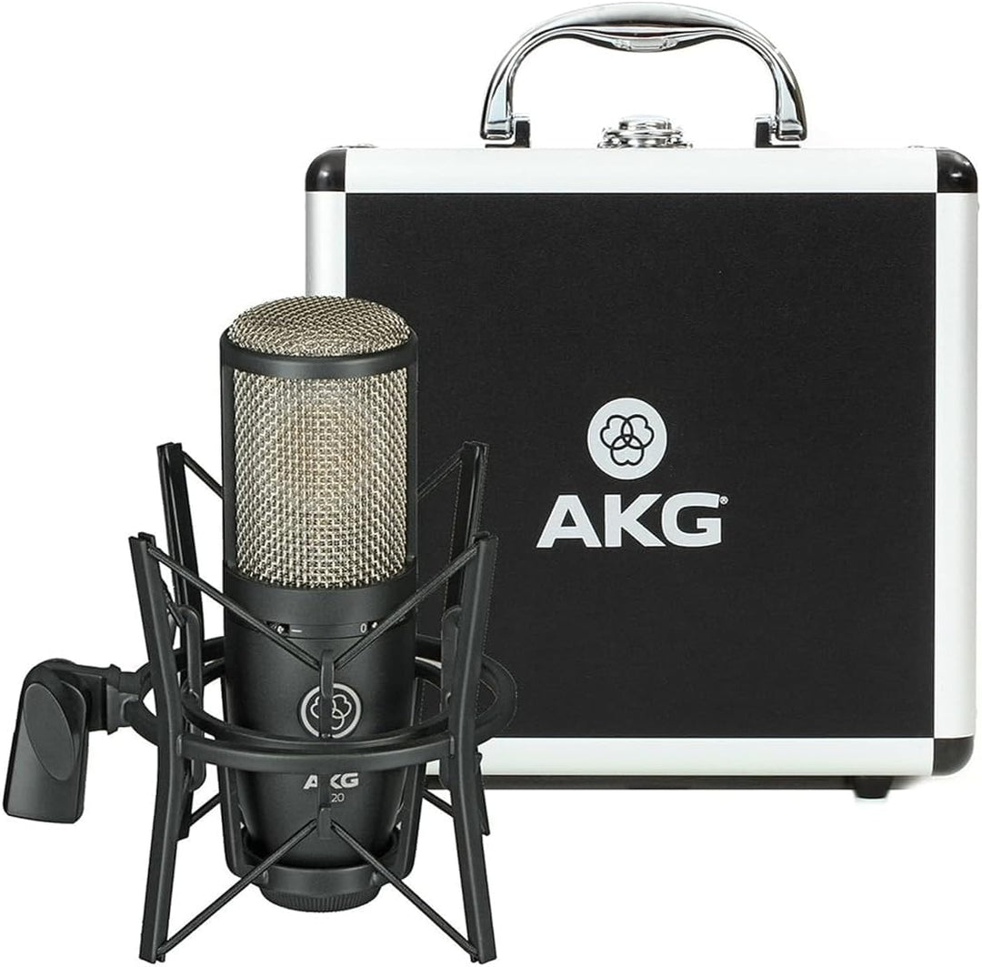 AKG P220 Leistungsstarkes, vielseitiges Aufnahmemikrofon, Studioqualität, Grossmembran, Nierencharak