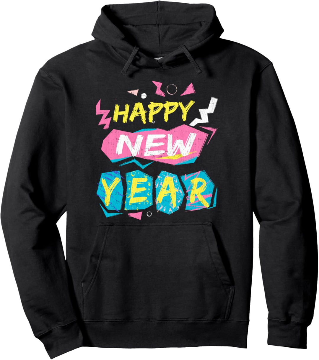 Happy New Year Retro Gift Pullover Hoodie