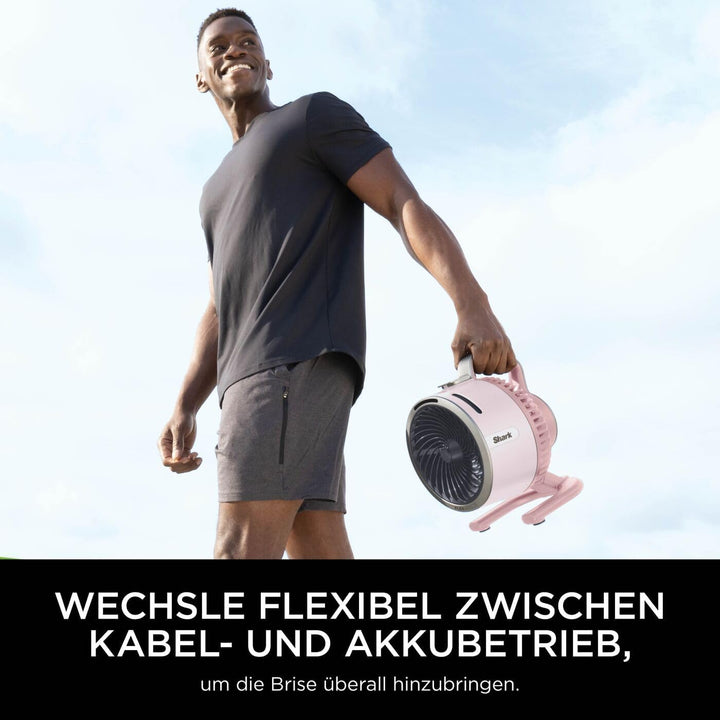 Shark FlexBreeze HydroGo Starker Ventilator mit Sprühnebel, Kühlung für drinnen & draussen, leise &