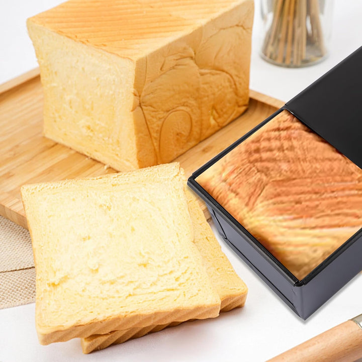 SHUESS 2er Toastbrot Backform mit deckel 600g – 32,5x11,5x9cm Brotbackform mit Deckel Antihaftbeschi