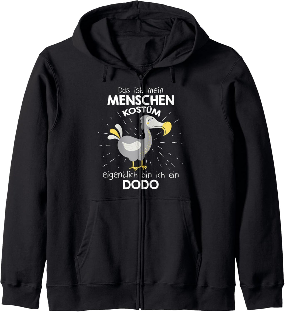 Mein Menschen Kostüm Bin ich ein Dodo, Halloween Outfit Kapuzenjacke