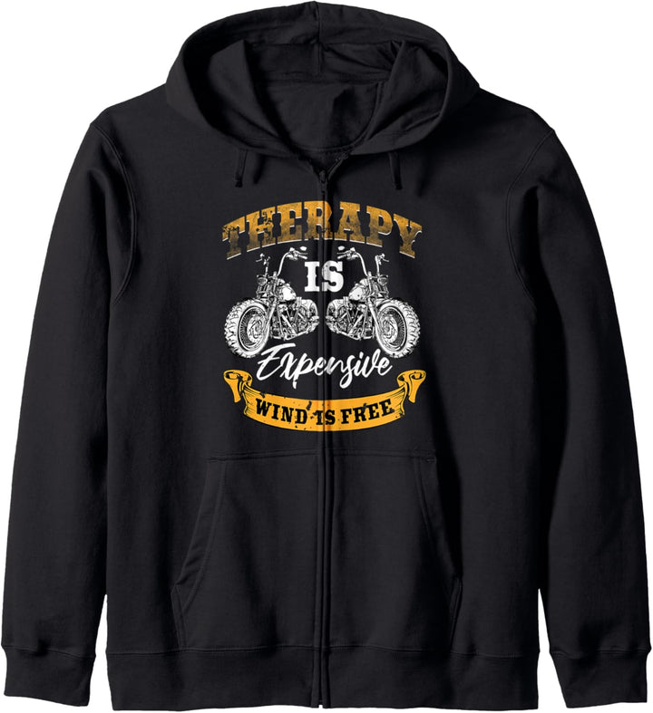 Biker Gear Motorrad Geschenke Wind ist frei Kapuzenjacke