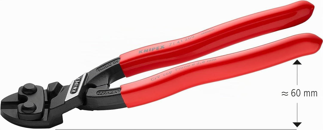 Knipex CoBolt® Kompakt-Bolzenschneider schwarz atramentiert, mit Kunststoff überzogen 200 mm 71 41 2