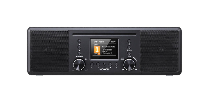Noxon Furka Schwarz - DAB+, CD, UKW, Bluetooth, USB, AUX-IN, Stereo, Kopfhöreranschluss, Schwarz