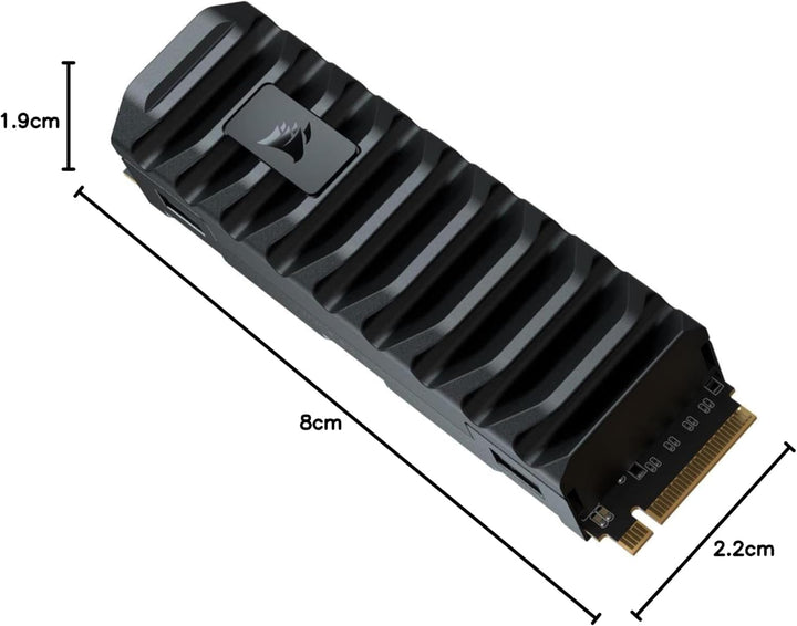 Corsair MP600 PRO XT 1 TB Gen4 PCIe x4 NVMe M.2 SSD (Sequenziellen Lesegeschwindigkeitenvon bis zu 7