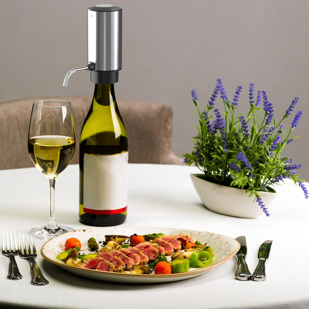 Elektrischer Wein Dekanter: Automatischer Weindekanter, Elektrischer Weinausgiesser Wiederaufladbar,