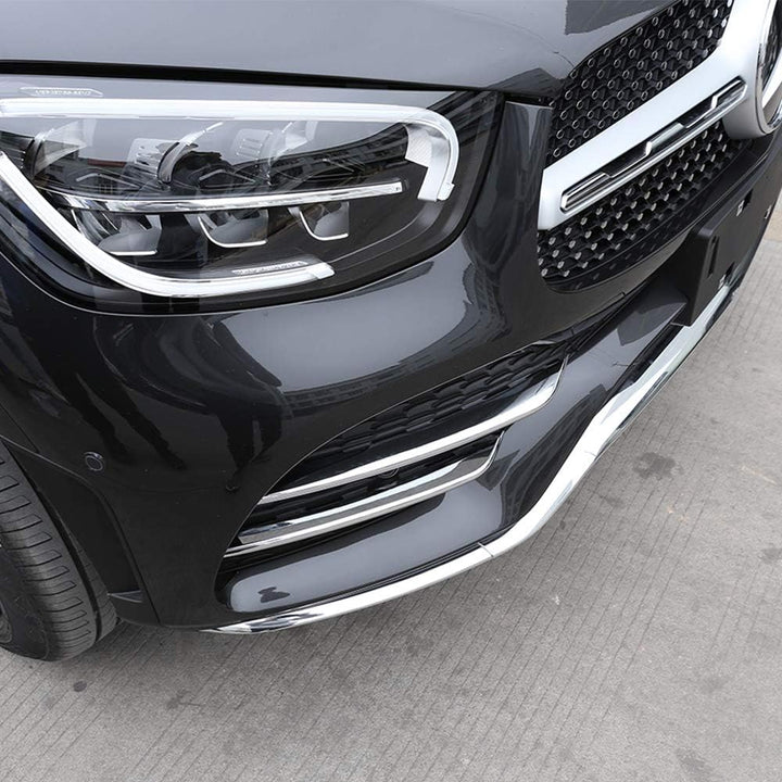 KUNGKIC ABS Chrom Auto Frontstossstange Kühlergrill Nebelscheinwerfer Abdeckung accessories Car Bump