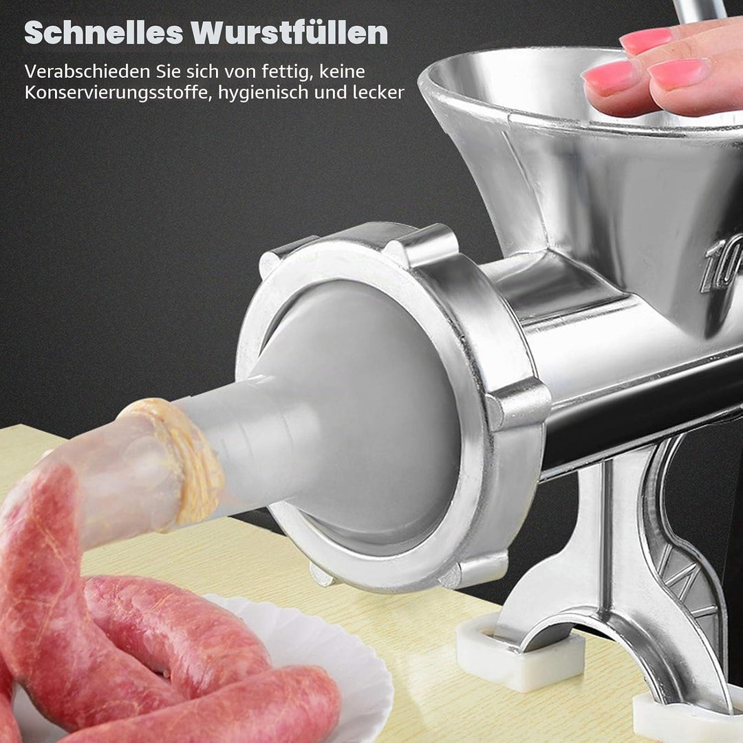 Fleischwolf, Fleischwolf, manuell, aus Aluminiumlegierung, für Zuhause
