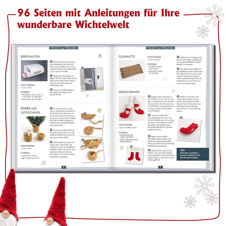 Weihnachtliche Wichteltüren. Süsse Bastelprojekte für zauberhaften Wichtel-Weihnachtsspass.: Mit gro