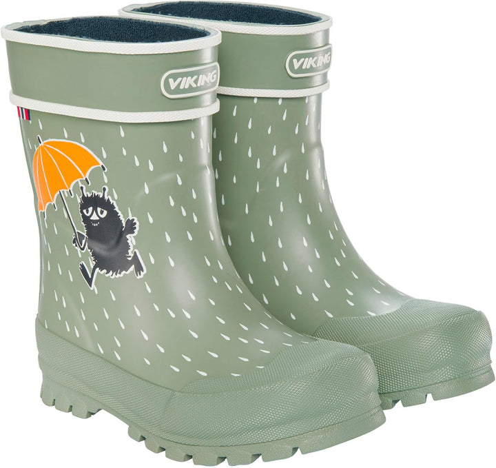 Viking Unisex Kinder Alv Jolly Gummistiefel 19 EU Weit Grün, 19 EU Weit Grün