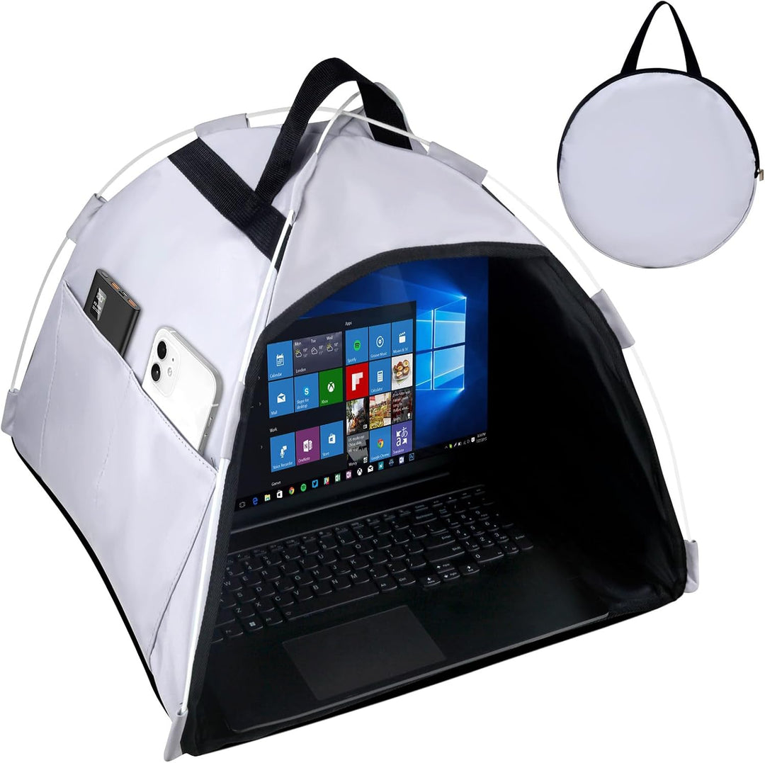 HoYiXi Universeller Laptop-Sonnenschutz und Privatsphäre, faltbarer Sonnenschutz, für 33-40,6 cm (13