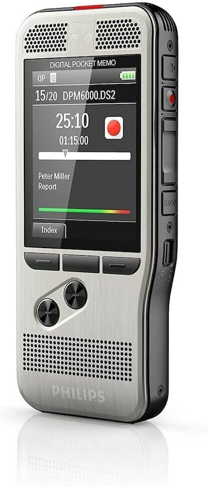Philips DPM6000 Digitales Diktiergerät Aufnahmegerät, alte Software Version 04/17, alte Software Ver