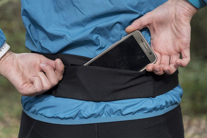 Nathan 7702 The Zipster Taillengürtel zum Laufen Schwarz XS, Schwarz XS