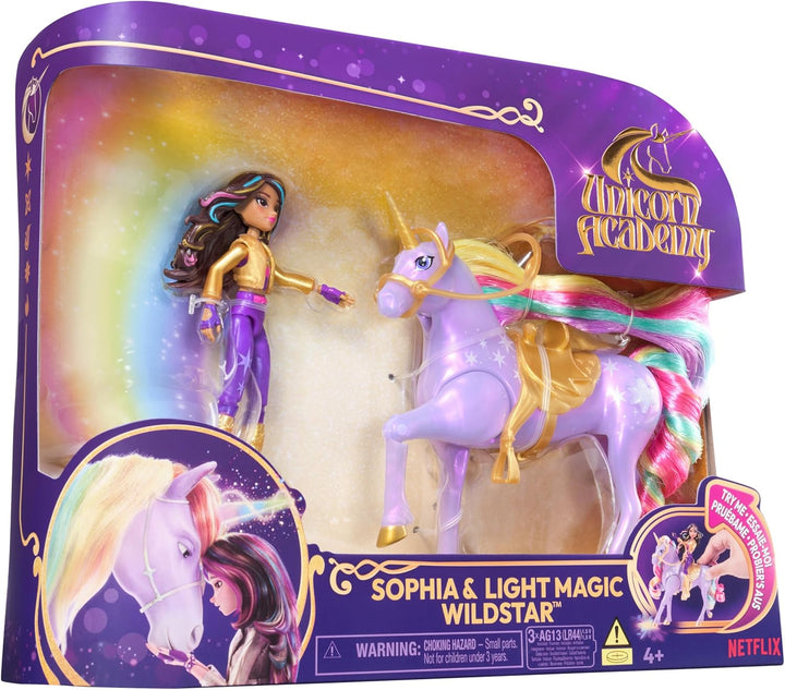 Unicorn Academy Licht-Magie Wildstar und Sophia - ca. 12 cm grosse Originalfiguren zur beliebten Net