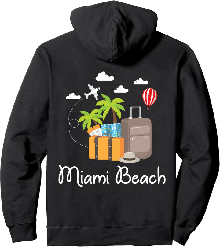Miami Beach Reisender Pullover Hoodie
