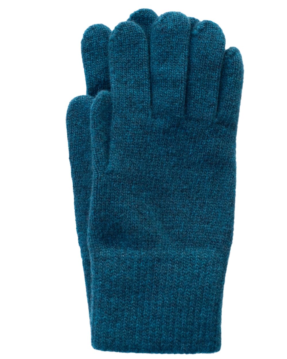 FosterNatur, Merino Damen Wollhandschuhe/Fingerhandschuhe, 100% Wolle Merino extrafein 6.5 Petrol, 6