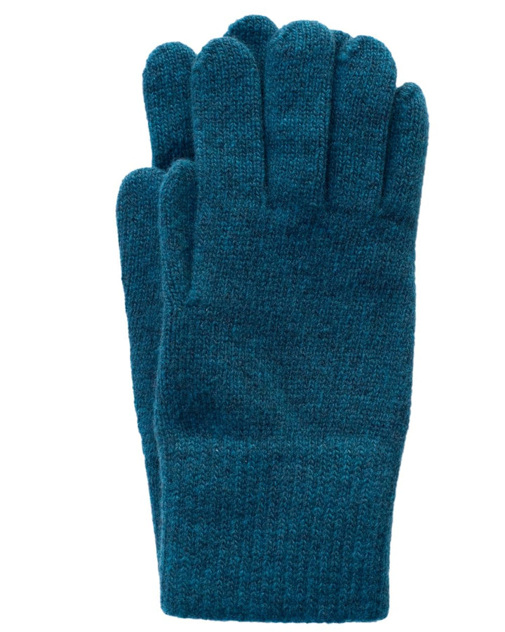 FosterNatur, Merino Damen Wollhandschuhe/Fingerhandschuhe, 100% Wolle Merino extrafein 6.5 Petrol, 6