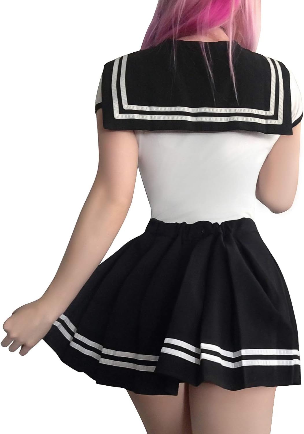 LittleForBig Baumwolle Strampler Onesie Pyjamas Bodysuit - Cosplay Magisches Mädchen Schwarz Strampe
