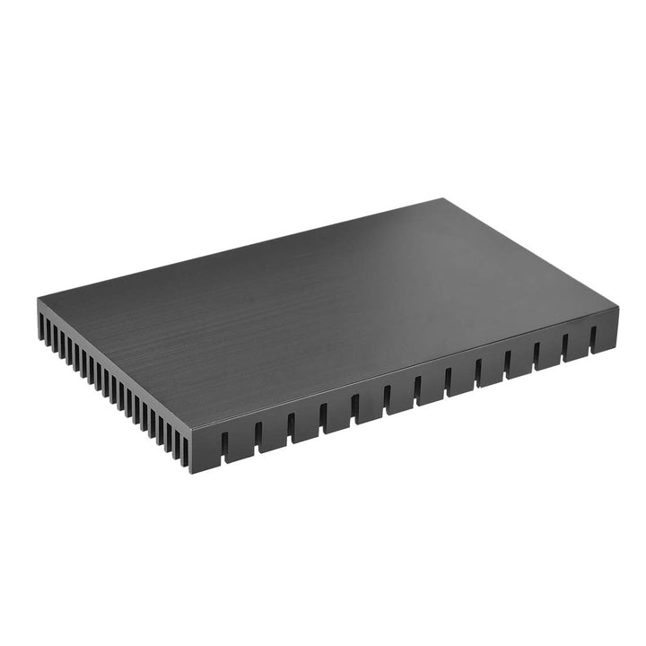 sourcing map Kühlkörper mit kreuzförmigen Kerben für LED und Netzteil 150 x 93 x 15mm Schwarz Schwar