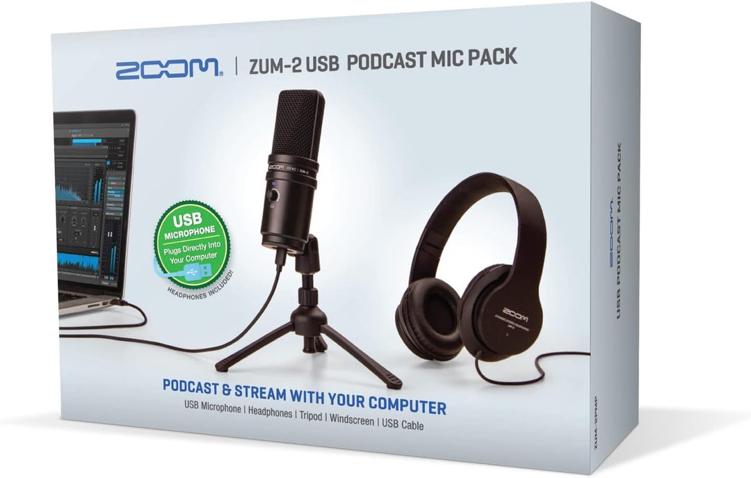 Zoom ZUM-2 PMP USB Podcast Mic Pack