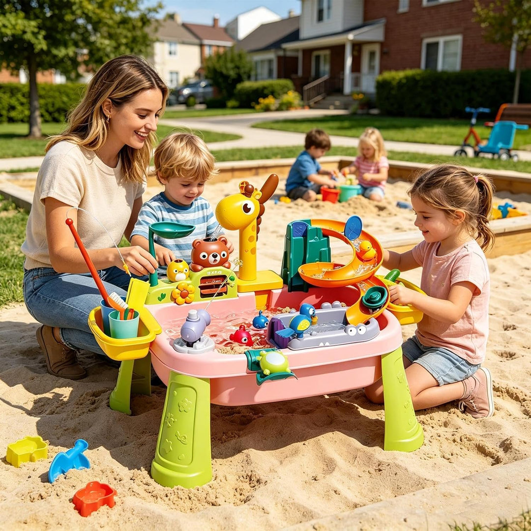 Generisch Wasserspieltisch,Giraffen-Armatur, Tun-als-ob-Zubehör - Sommer Plansch-Aktivitätstisch | F