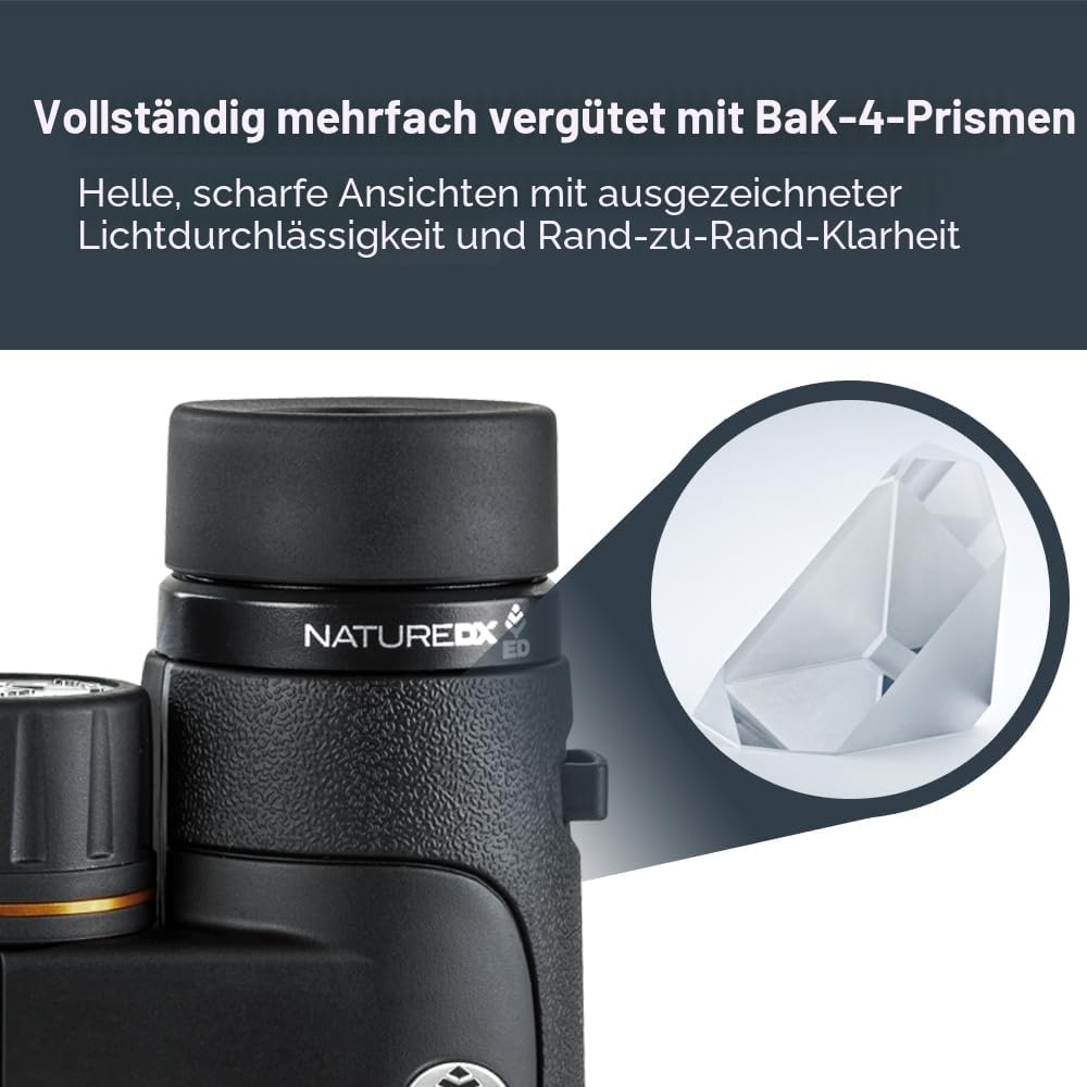 Celestron Nature DX ED 10x42 Binoculars - Premium Extra-Low Dispersion ED Glass Lenses, 10X42