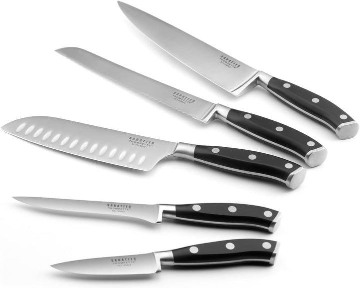 Sabatier 865700MBA101K Küchenmesser Vulcano, 5-teilig Set mit 5 Stück, Set mit 5 Stück