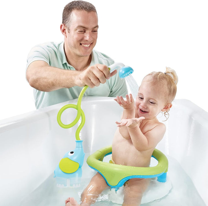 Yookidoo - Duschbrause Elefant, Türkis – Spielzeug für Babys – Badespiel und Dusche Erwachen der Sin