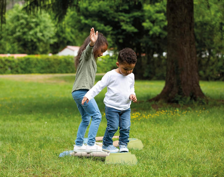 Smoby Life - Abenteuer-Parcours aus 57% Recyclingmaterial - Motorikspielzeug mit 4 Plots & 4 Planken