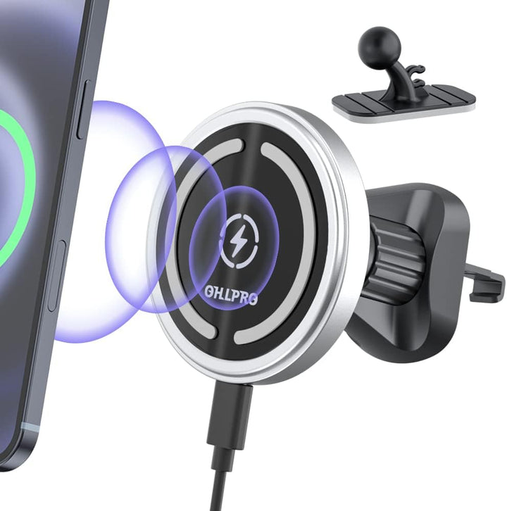 Autolüftungshalterung für magnetische Telefone, 2-in-1-Universalhalterung für das Armaturenbrett, Me