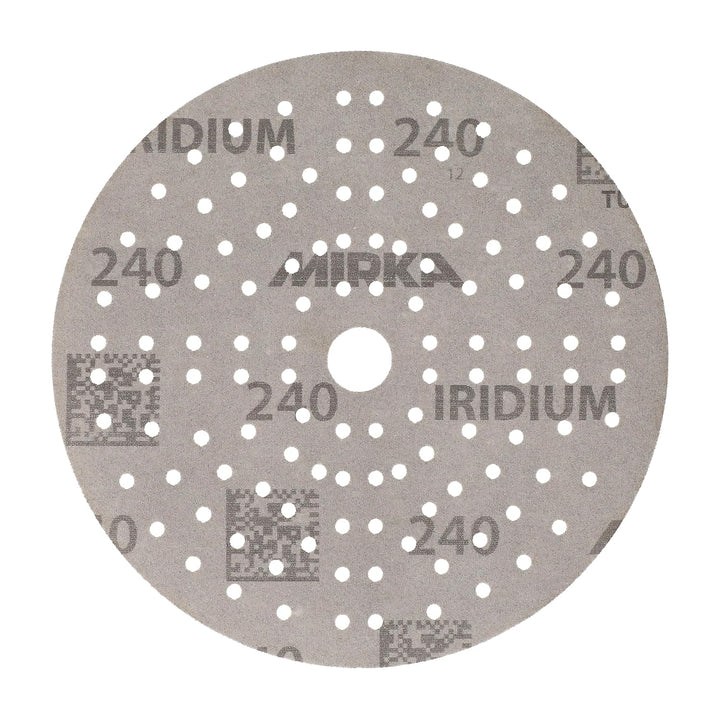 100x MIRKA Haftschleifscheibe IRIDIUM Grip 121L 150mm K.240 f.HO/Metall/Lack/Ku. Korn P240, Korn P24