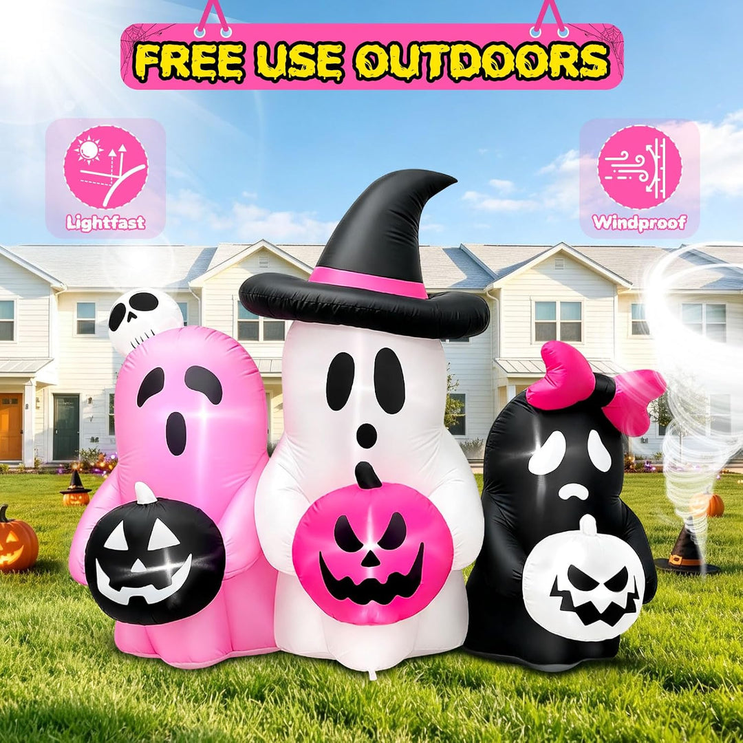 Kalolary Halloween Inflatable Decoration, Halloween Decoration Inflatable Party for Yard Garden Lawn