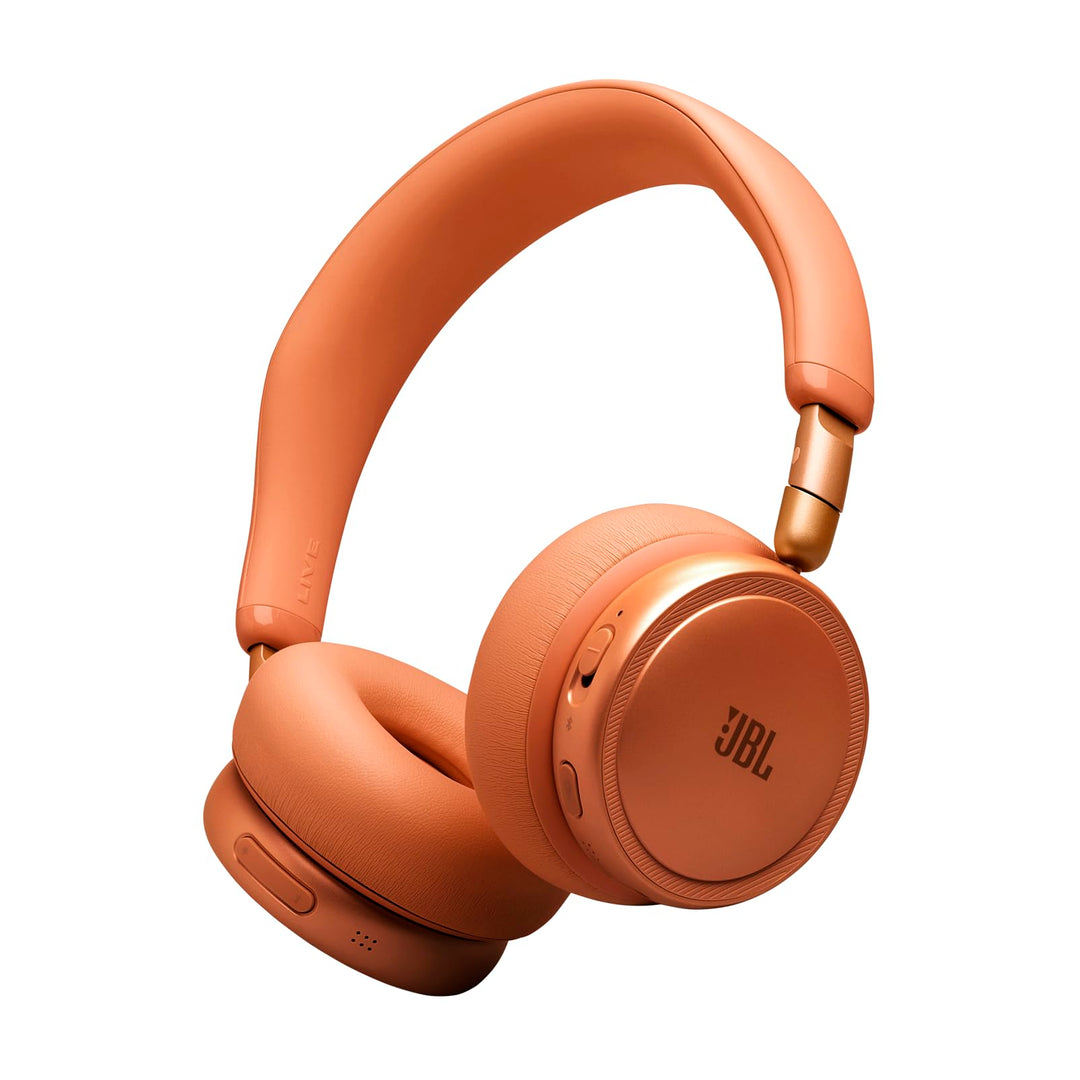 JBL Live 680NC Kabellose On‑Ear‑Kopfhörer mit Noise Cancelling, Orange | Bluetooth 6.0, Personalisie